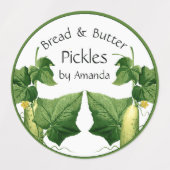 Pickles Brot & Butter Gurken Art Labels Etiketten (Design 2)