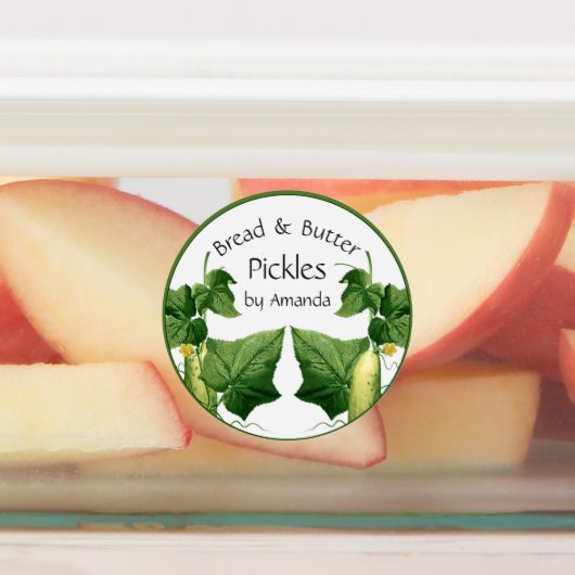Pickles Brot & Butter Gurken Art Labels Etiketten (Befestigt)