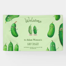 Pickles Cucumber Green Whimsical Baby Dusche