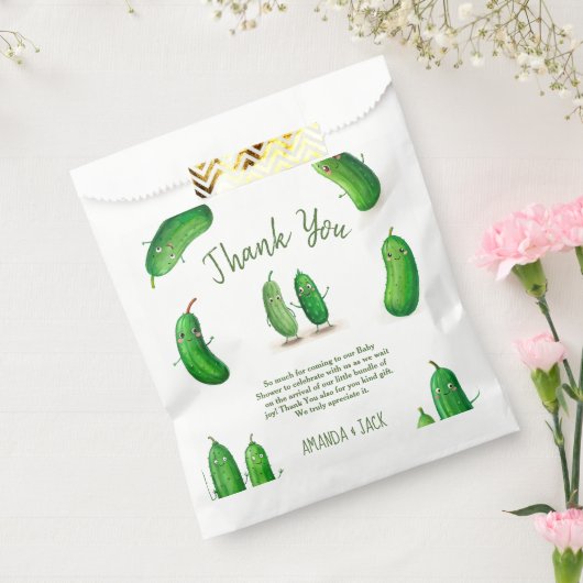 Pickles Cucumber Green Whimsical Baby Dusche Geschenktütchen (Versiegelt)