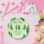 Pickles Cucumber Green Whimsical Baby Dusche Pappteller (Party)