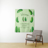 Pickles Cucumber Green Whimsical Baby Dusche Wandteppich (Beispiel)