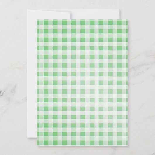 Pickles Cucumber Grüne Schwangerschaft Kinderdusch Einladung (Rückseite)