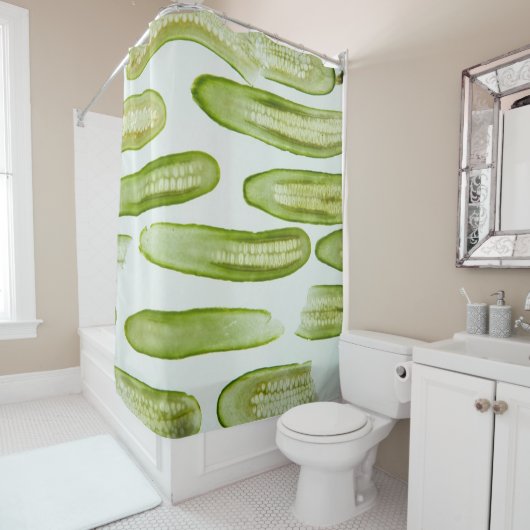 Pickles Green Duschvorhang (Beispiel)