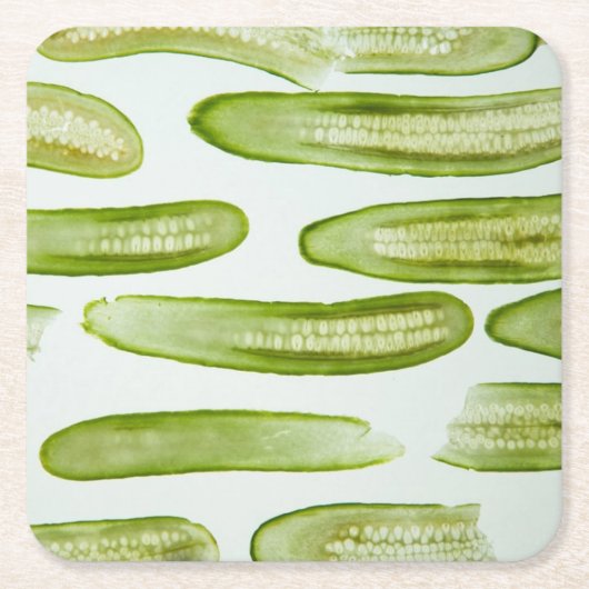 Pickles Green Rechteckiger Pappuntersetzer (Vorderseite)
