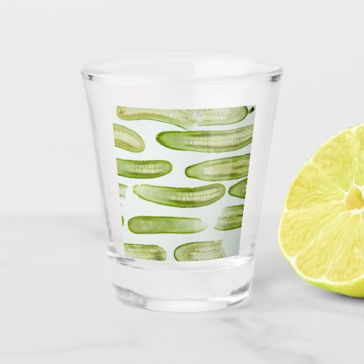Pickles Green Schnapsglas (Vorderseite)