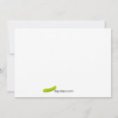 Pickles & Ice Cream Baby Dusche Einladung (Rückseite)