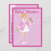 Pickles & Ice Cream Baby-Duschkarte Einladungspostkarte (Vorne/Hinten)