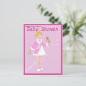 Pickles & Ice Cream Baby-Duschkarte Einladungspostkarte (Stehend Vorderseite)