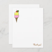 Pickles & Ice Creme Vielen Dank Dankeskarte (Vorne/Hinten)