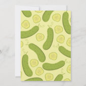 Pickles Kind 1. Geburtstag Party Food Pink Einladung (Rückseite)