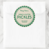 Pickles-Konservenjaletikett modern Runder Aufkleber (Tasche)