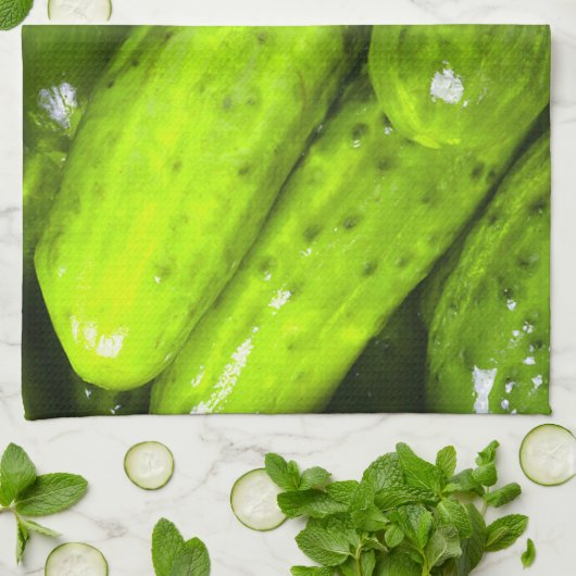 Pickles Liebe Grüne Pickles Geschirrtuch (Gefaltet)