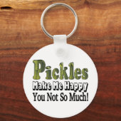 Pickles machen mich glücklich schlüsselanhänger (Vorderseite)