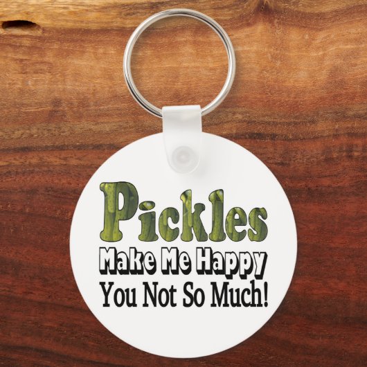 Pickles machen mich glücklich schlüsselanhänger (Vorderseite)