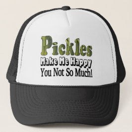 Pickles machen mich glücklich truckerkappe
