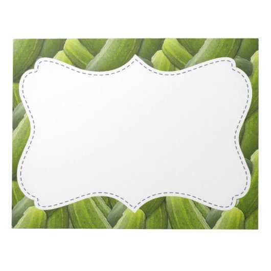 Pickles; Muster der Pickeln Notizblock (Vorderseite)