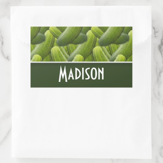 Pickles; Muster der Pickeln Rechteckiger Aufkleber (Tasche)
