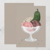 Pickles n Ice Creme Dankeskarte (Vorne/Hinten)