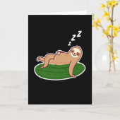 Pickles Sloth Cucumbers Gherkin Karte (Gelbe Blume)