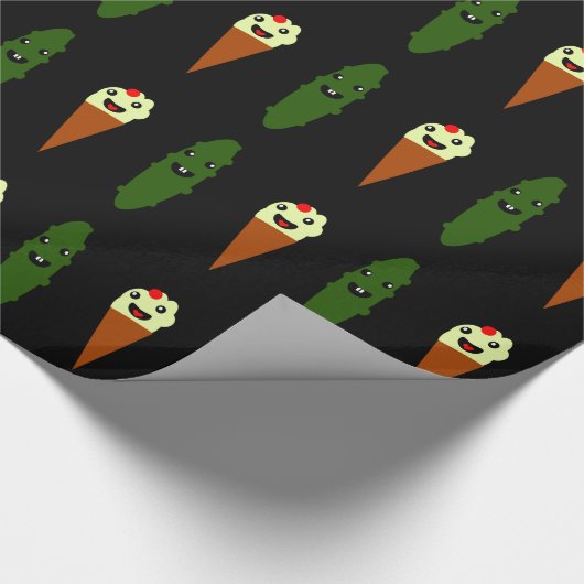 Pickles und Eis Geschenkpapier (Ecke)