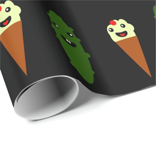 Pickles und Eis Geschenkpapier (Rolleneckpunkt)