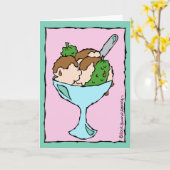 Pickles und Eiscreme Herzlichen Glückwunsch zur Sc Karte (Gelbe Blume)