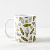 Pickles und Eiscreme Tasse