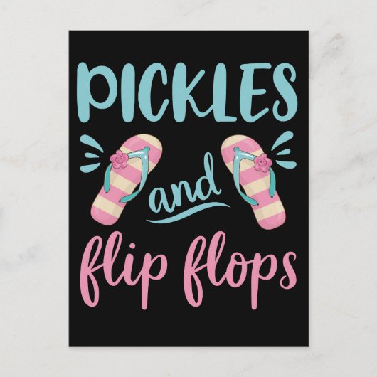 Pickles und Flip Flops Postkarte (Vorderseite)