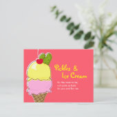 Pickles und Ice Creme Postkarte (Stehend Vorderseite)