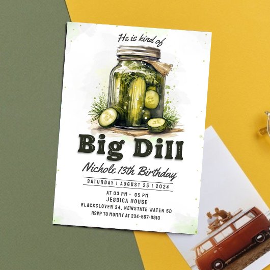 Pickles und Jar Birthday Einladung Party