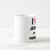 Pickles und Jesus religiös Kaffeetasse (Mittel)