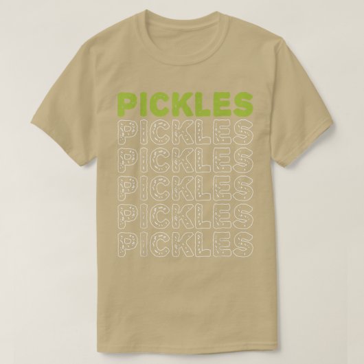 Pickles Vegan Pickles Lover Gemüseanbau Vege T-Shirt (Design vorne)