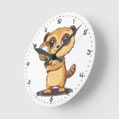 PickleScout Pickleball Runde Wanduhr (Winkel)