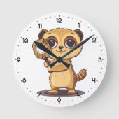 PickleScout Pickleball  Runde Wanduhr (Vorderseite)