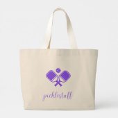 Picklestuff Pickleball-Tasche Jumbo Stoffbeutel (Rückseite)
