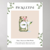 Pickletini | Bachelorette Signature Drink Poster (Vorne)
