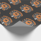 Pickleween Funny Spooky Halloween Pickleball Sport Geschenkpapier (Ecke)