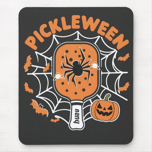 Pickleween Funny Spooky Halloween Pickleball Sport Mousepad (Vorne)