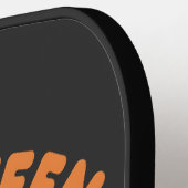 Pickleween Funny Spooky Halloween Pickleball Sport Pickleball Schläger (Linke Seite)
