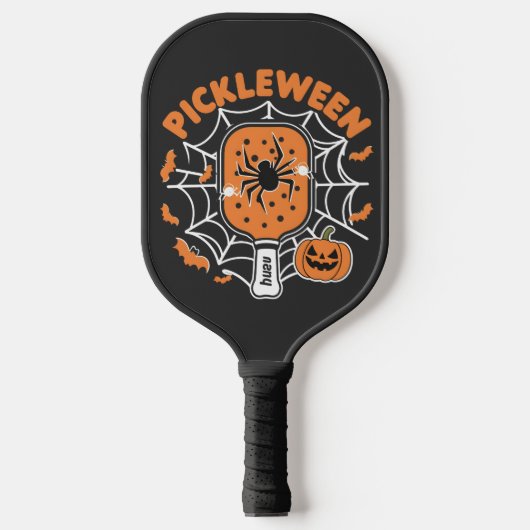 Pickleween Funny Spooky Halloween Pickleball Sport Schläger (Vorderseite)
