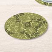 Pickly Cactus Print Runder Pappuntersetzer (Angewinkelt)