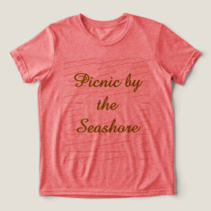 Picknick am Meer Zug T-Shirt Tri-Blend Shirt