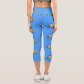 Picknick-Cartoon-Illustration Capri Leggings (Rückseite)