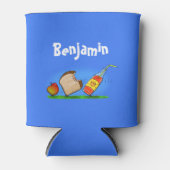 Picknick-Cartoon-Illustration Dosenkühler (Vorderseite)