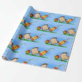 Picknick-Cartoon-Illustration Geschenkpapier (Ungerollt)