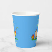 Picknick-Cartoon-Illustration Pappbecher (Links)