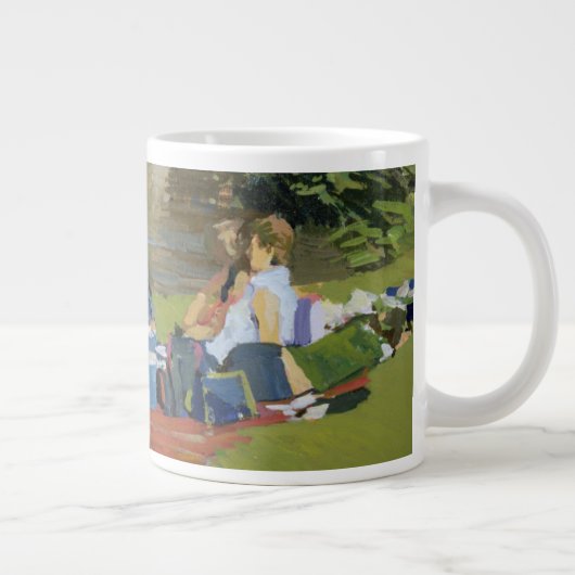 Picknick durch den Fluss Withypool Jumbo-Tasse (Rechts)