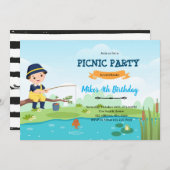 Picknick-Einladung Dankeskarte (Vorne/Hinten)