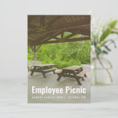 Picknick-Einladung des Shelter House Einladung (Stehend Vorderseite)